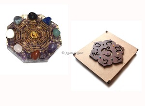 Logo taille personnalisée en bois 7 ensembles de chakras boîte-cadeau pour mariage cadeau pierre semi-précieuse artisanat - Product Image 3