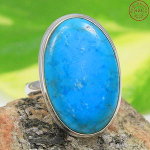 Charming <b>Turquoise</b> Gemstone 925 Sterling Silver Jewelry Wholesale Online Manufacture Silver <b>Ring</b> - Product Image 2