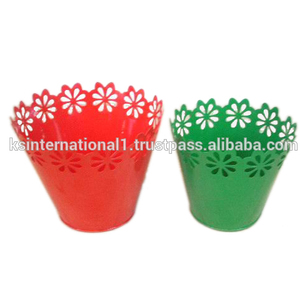 Pots de fleurs suspendus en métal et fer Jardinières modernes pour balcon intérieur et extérieur Garde-corps Jardinière suspendue Fenêtre Clôture Jardin - Product Image 1