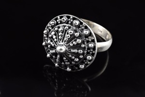 Bague en argent Sterling 925 oxydé en forme de cabane élégante, fabricant de bijoux indiens, bijoux en argent Offre Spéciale - Product Image 2