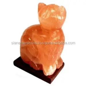 Han Crafted Cat Himalayan Pink Salz lampe & andere Tier & Phantasie Salz lampen Am besten für Asthma patienten