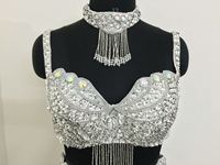 Superbe robe de danse du ventre pour femmes, style classique égyptien, sexy et professionnelle, en tissu satiné, taille unique pour adulte, tenue de danse