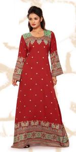 Caftán informal con estampado indio, caftán - Product Image 2