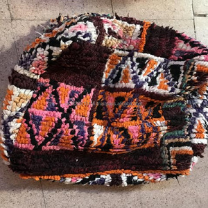 Boujaad de qualité supérieure Coussin de sol laine 60x60x20cm - Product Image 1