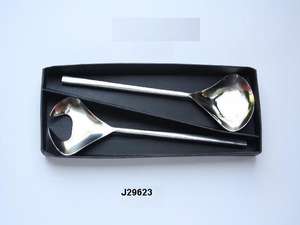 Juego de ensalada pulido con espejo de alta calidad, hecho en acero, estilo tulipán, vajilla, vajilla, cuchara para ensalada y tenedor para ensalada - Product Image 6