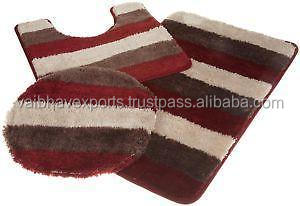 พรมขนปุยนุ่มสไตล์ทันสมัยทำจากผ้าฝ้ายไมโครไฟเบอร์ซักได้สำหรับบ้านห้องน้ำอ่างอาบน้ำ - Product Image 3