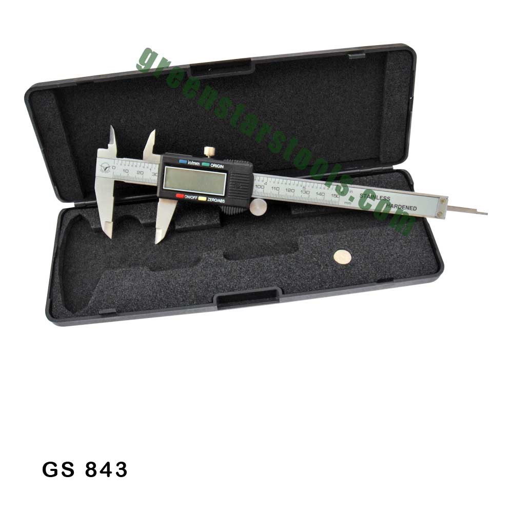 Цифровой штангенциркуль GS 843 с пластиковой коробкой, необходимые ювелирные инструменты для профессиональных ювелиров
