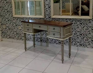 เฟอร์นิเจอร์วินเทจใหม่โต๊ะคอนโซลไม้มะฮอกกานีสไตล์ฝรั่งเศส - Product Image 3