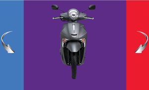 Motocicleta scooter de alta calidad 125cc (Janusz Premium) Gris/Blanco - Product Image 2