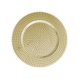 Plateau de chargeur à paillettes en laiton massif, style marteau, pour table de mariage - Product Image 1