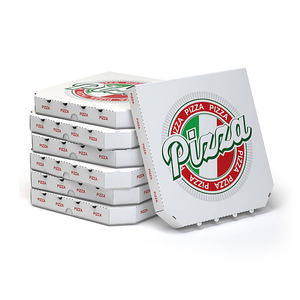 Caja de embalaje de Pizza, embalaje de Pizza de 9, 10, 11, 12, 14 y 18 pulgadas, de papel corrugado reutilizable, entrega - Product Image 1