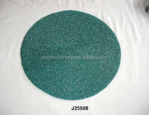 Sous-verre à perles, dessous de plat et tapis de Table, disponibles en plus de couleurs et motifs, vaisselle de perles en verre - Product Image 2