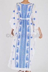 พิเศษ Kaftan สำหรับหญิงหญิงชุดแขนยาว V คอ One ชิ้นที่สวยงามทำงาน Kaftan - Product Image 4