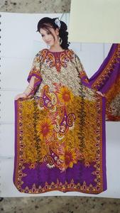 Kaftan marocain traditionnel, robe légère en polyester, tenue de soirée et de cérémonie - Product Image 2