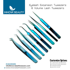 แหนบต่อขนตา,แหนบหนีบขนตาแบบตรงโค้งมุมตัว X - Product Image 5