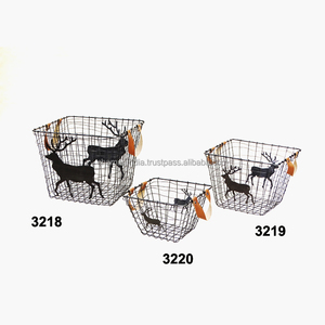 ตะกร้าซักผ้าลวดไก่ตะกร้าอุปกรณ์ครัวตะกร้าเคาน์เตอร์ตะกร้าบ้านไร่ตะกร้าเก็บของตะกร้าอเนกประสงค์ - Product Image 4