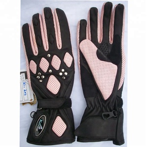 KEVEN KI-130 High Quality Black Genuine Leather Motorbike Gloves Custom Embroidery Logo Waterproof Touchscreen Compatible - Product Image 5