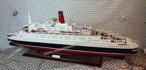 Queen Elizabeth 2 Modèle de bateau de croisière en bois Ocean Liner avec lumières Autres véhicules jouets Gia Nhien 5-7 ans - Product Image 2