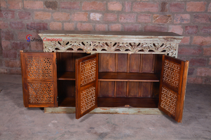 Aparador de madera tallado indio de último diseño al por mayor a granel para dormitorio y sala de estar muebles expertos hechos a mano por los fabricantes - Product Image 2