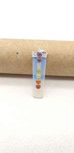 <b>Crystal</b> Pendant Opalite Flat Pendant <b>Healing</b> Stone Gemstone Flat Pencil <b>Crystal</b> Gemstone Agate Necklace Wholesaler - Product Image 3