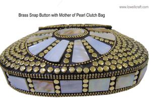 <b>Wedding</b> Evening <b>Clutch</b> Women <b>Clutch</b> Bag 2022 Hot Sale mop Popular gold Party Light Handbag Handmade Fashionable Style - Product Image 2