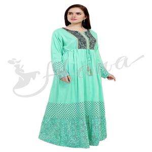 ชุดเดรสยาวมุสลิมแฟชั่นใหม่ล่าสุดสำหรับผู้หญิง ชุดมุสลิมแบบยาว ชุดอิสลามสำหรับผู้หญิง อาบายา ชุดเดรสแบบดูไบ - Product Image 3