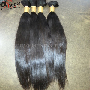 Indio Natural templo del pelo a granel sin químicos procesados Virgen sin procesar 100 cabello humano - Product Image 6