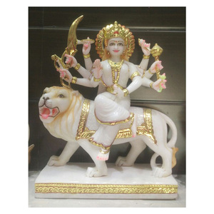Statue Durga pia en marbre, de grande qualité, faite à la main, originale - Product Image 1