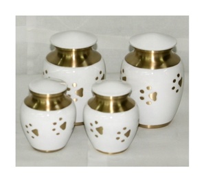 ขายร้อนราคาถูกออกแบบสีขาวสัตว์เลี้ยงโกศสำหรับขี้เถ้าสัตว์เลี้ยง - Product Image 5