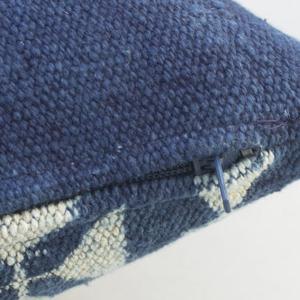 Jaipur Blue Print square Type Indigo Daabu Tufted Hand Dyed 45 X 45 CM <b>Cushion</b> <b>Cover</b> - Product Image 5