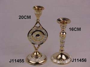 เชิงเทียนทองเหลืองหล่อประดับมุกโมเสค งานแฮนด์เมด ของตกแต่งบ้านสำหรับคริสต์มาส - Product Image 4