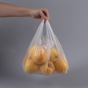 Il campione libero 100% biodegradabile <span class=keywords><strong>t</strong></span>-<span class=keywords><strong>shirt</strong></span> manico in plastica trasporta il sacchetto per il pacchetto di generi alimentari - Product Image 6