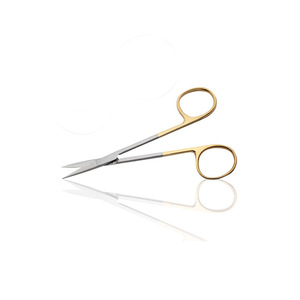 Mejor precio Super Cut Iris Tijeras CE Aprobado Clase III Manual Quirúrgico Instrumento de acero inoxidable 4 años de garantía Medio negro - Product Image 2