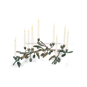 แจกันทับทิมเชิงเทียนเหล็กสีดําผลิตและส่งออกจากอินเดีย - Product Image 5