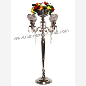 Nuevo Centro de Mesa Navideño con Candelabro y Florero Metálico, Decoración Hecha a Mano y Duradera para el Hogar, Oficina o Fiestas - Product Image 2