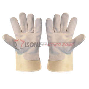 Guantes DE TRABAJO DE SEGURIDAD DE CUERO dividido con función antiimpacto - Product Image 2