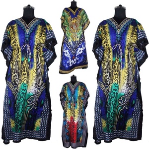 2025 Latest <b>Dress</b> Designs Indian Fashion <b>Dress</b> Long <b>Kaftan</b> Designs <b>Dress</b> Hand Block Printed <b>Kaftan</b> <b>Dress</b> Women Wear Night <b>Dress</b> - Product Image 1