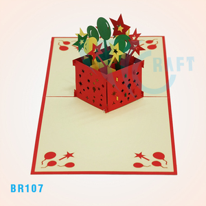 Tarjeta emergente 3D de cumpleaños, tarjeta de felicitación hecha a mano, corte láser de Vietnam, diseño personalizado, regalos y manualidades, producto de tendencia superior al mejor precio - Product Image 4
