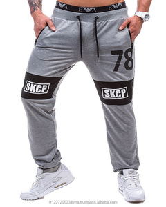 Gran oferta, suministro de fábrica, pantalones de moda para hombre, pantalones de Jogger para hombre de Color azul oscuro y negro para deporte y gimnasio - Product Image 1