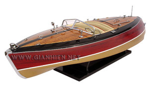 Modèle de bateau à moteur en bois STAN-CRAFT TORPEDO - BATEAU ARTISANAL - Product Image 3