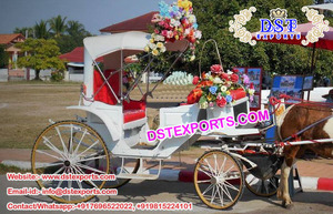 Beauty Queen Victoria Horse Buggy Canadian Victoria Horses Carruajes Fabricación Estilo Hollywood Victoria Buugy carruaje de caballos - Product Image 4
