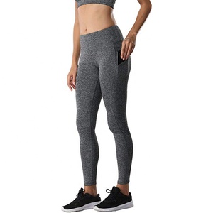 Leggings de Yoga de Cintura Alta, Largos, de Color Sólido, con Bolsillos, Diseño Sin Costuras y Elástico en Cuatro Direcciones para Mujer - Product Image 5