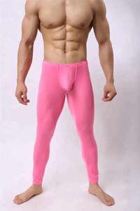 กางเกงในผู้ชายแบบรัดรูปทรงสลิมฟิต ช่วยยกกระชับ พร้อมช่องใส่ของเสริม ทรงขายาว เนื้อผ้าเรียบลื่น - Product Image 5