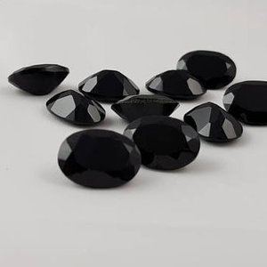 10mm 12mm 14mm pierre d'onyx noir naturel coupe ovale fournisseur de pierres précieuses en vrac offre en gros au prix d'usine fournisseur en ligne - Product Image 1