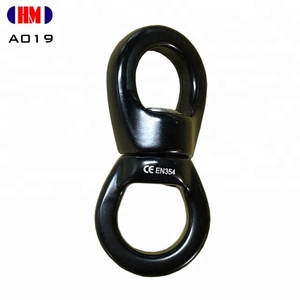 Escalade CE EN354 Double roulement à billes pivotant connecteur en alliage d'aluminium 30kN résistance à la rupture Carton emballé - Product Image 2