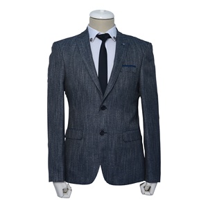 Chaqueta de negocios personalizada para hombre, chaqueta de viscosa y poliéster, precio bajo, venta al por mayor, gran oferta - Product Image 3