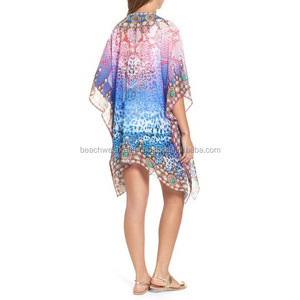 Ropa de playa 2024 de calidad de exportación para ropa de mujer, caftán de playa de poliéster para cubrir - Product Image 2