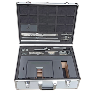 Chất lượng chuyên nghiệp nhôm swatches mẫu hiển thị trường hợp với thường vụ chân trình bày hộp - Product Image 1