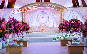 Última Boda Real Mandap Boda Fibra Tronco Pilar Mandap Boda India Ronda Mandap Guyana - Product Image 4