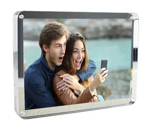 Acrylic Picture Frames 8 × 10 Bulk Magnetic Photo Frames Wedding Baby Glasses Frames Display Holder